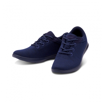 Merinos Sneaker Lace Up Merino Wool dark blue/dark blue Women